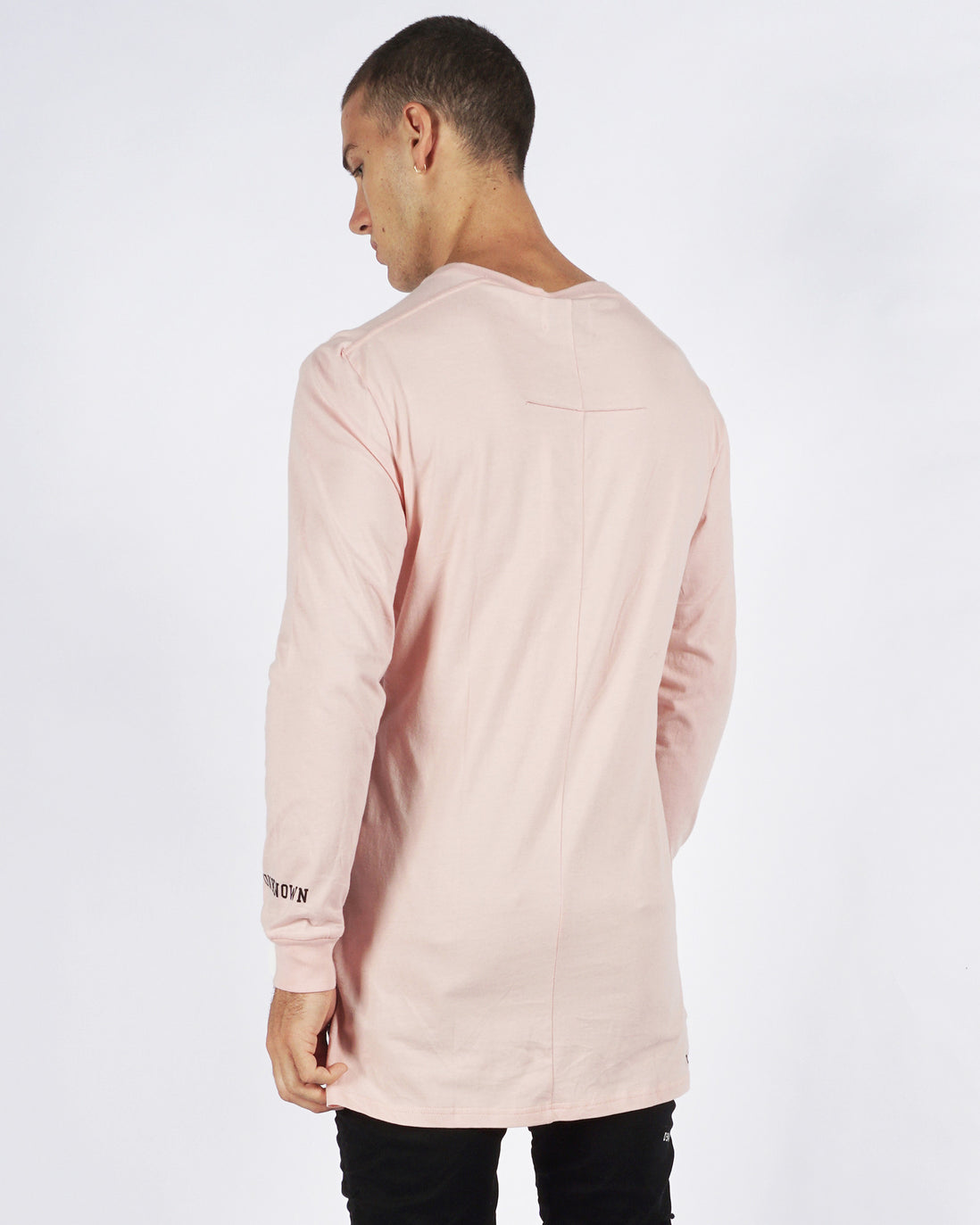 UNKNOWN LONG SLEEVE TEE- ROSE QUARTZ