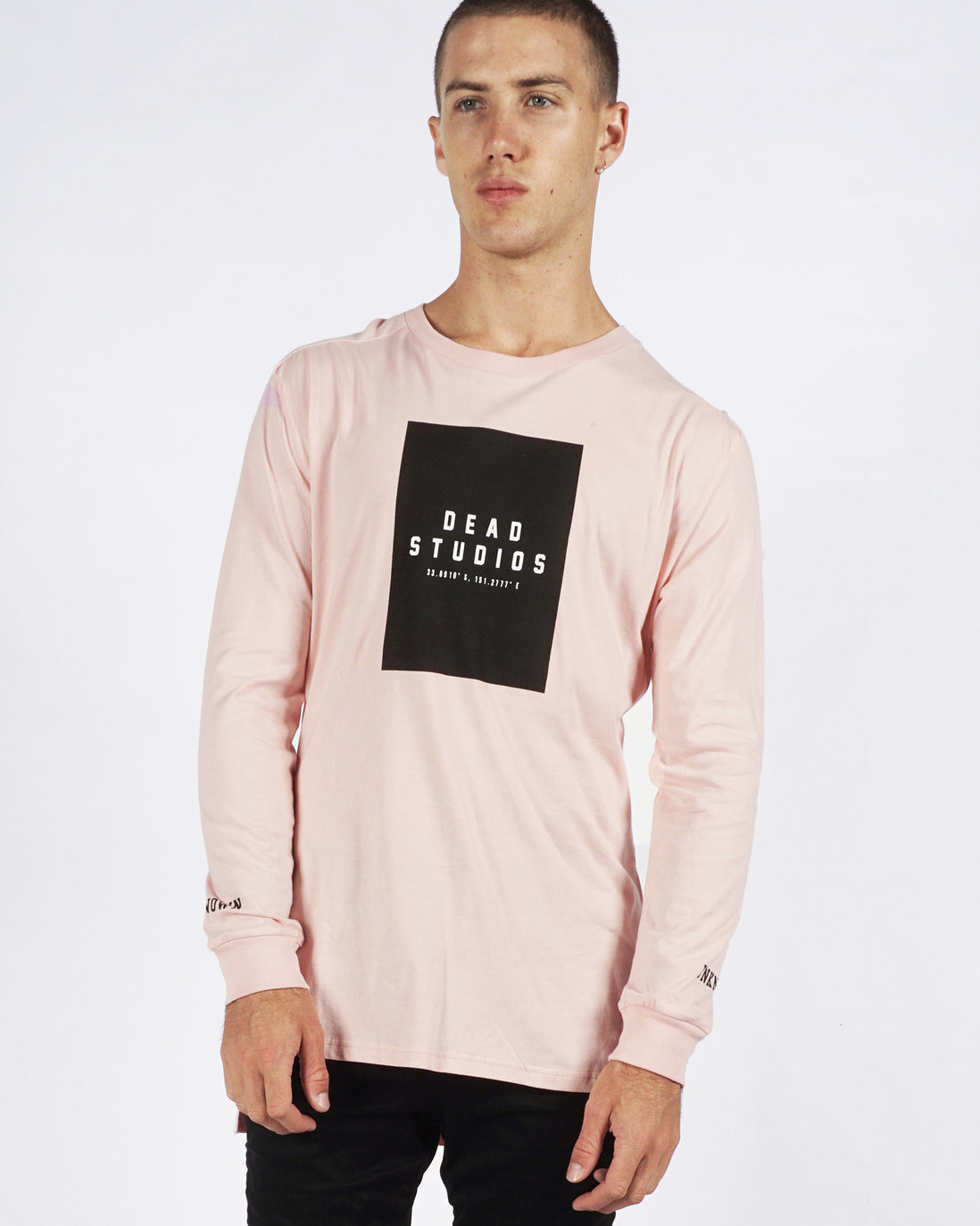 UNKNOWN LONG SLEEVE TEE- ROSE QUARTZ