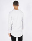 ROSE BOX LOGO LONG SLEEVE TEE - WHITE/PINK