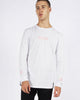 ROSE BOX LOGO LONG SLEEVE TEE - WHITE/PINK