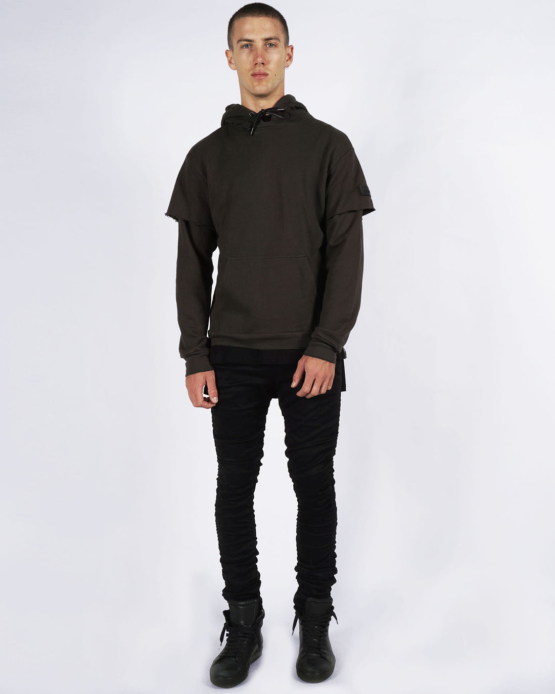 SOHO REPEAT HOOD - OLIVE