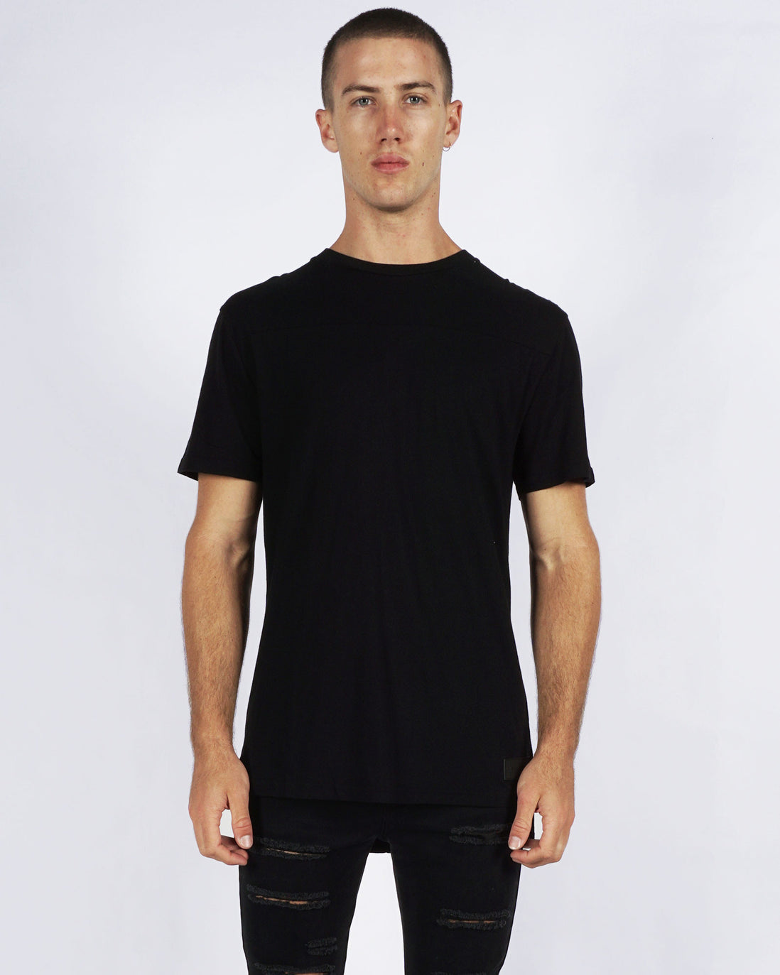 DROPPED TEE - BLACK