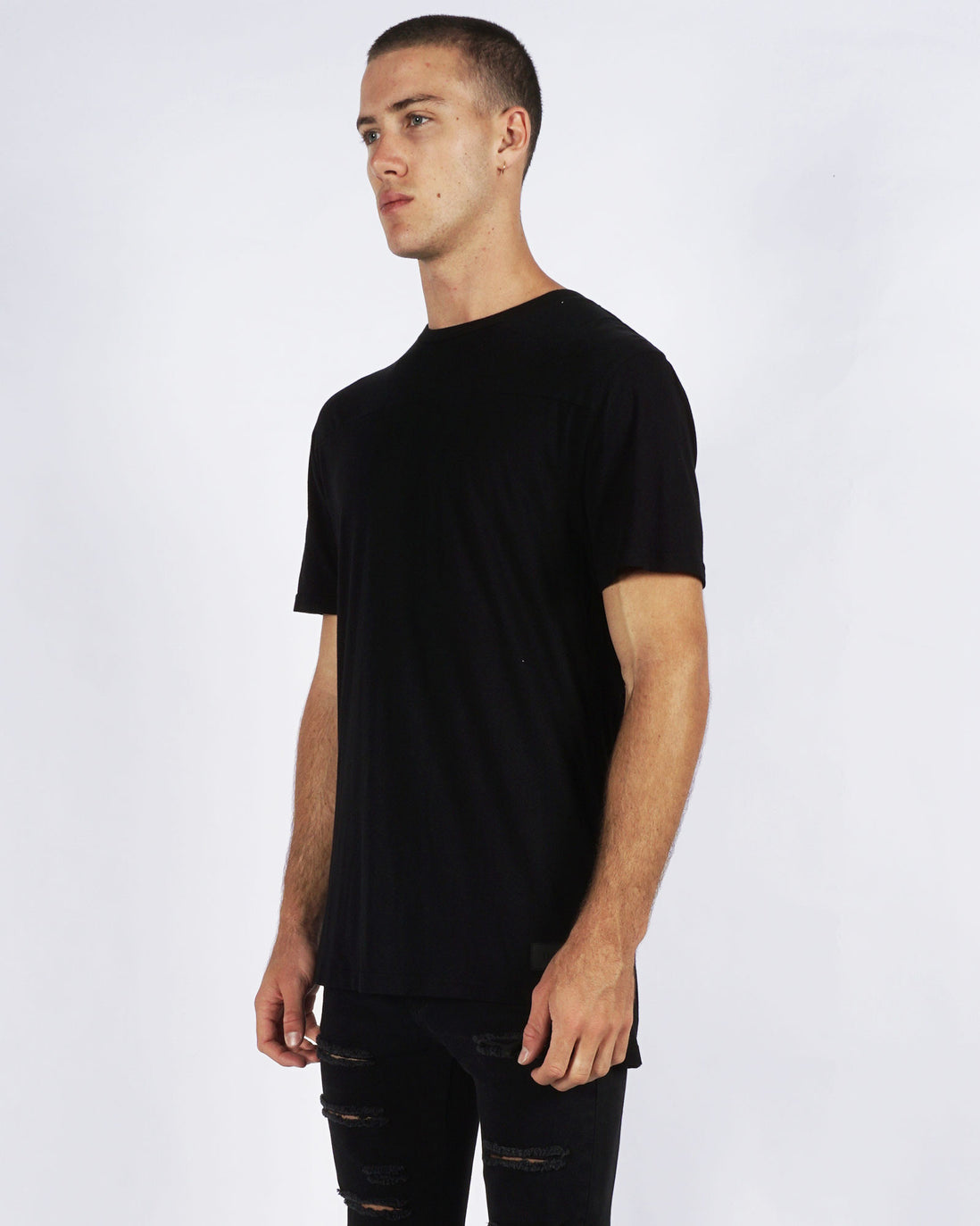 DROPPED TEE - BLACK