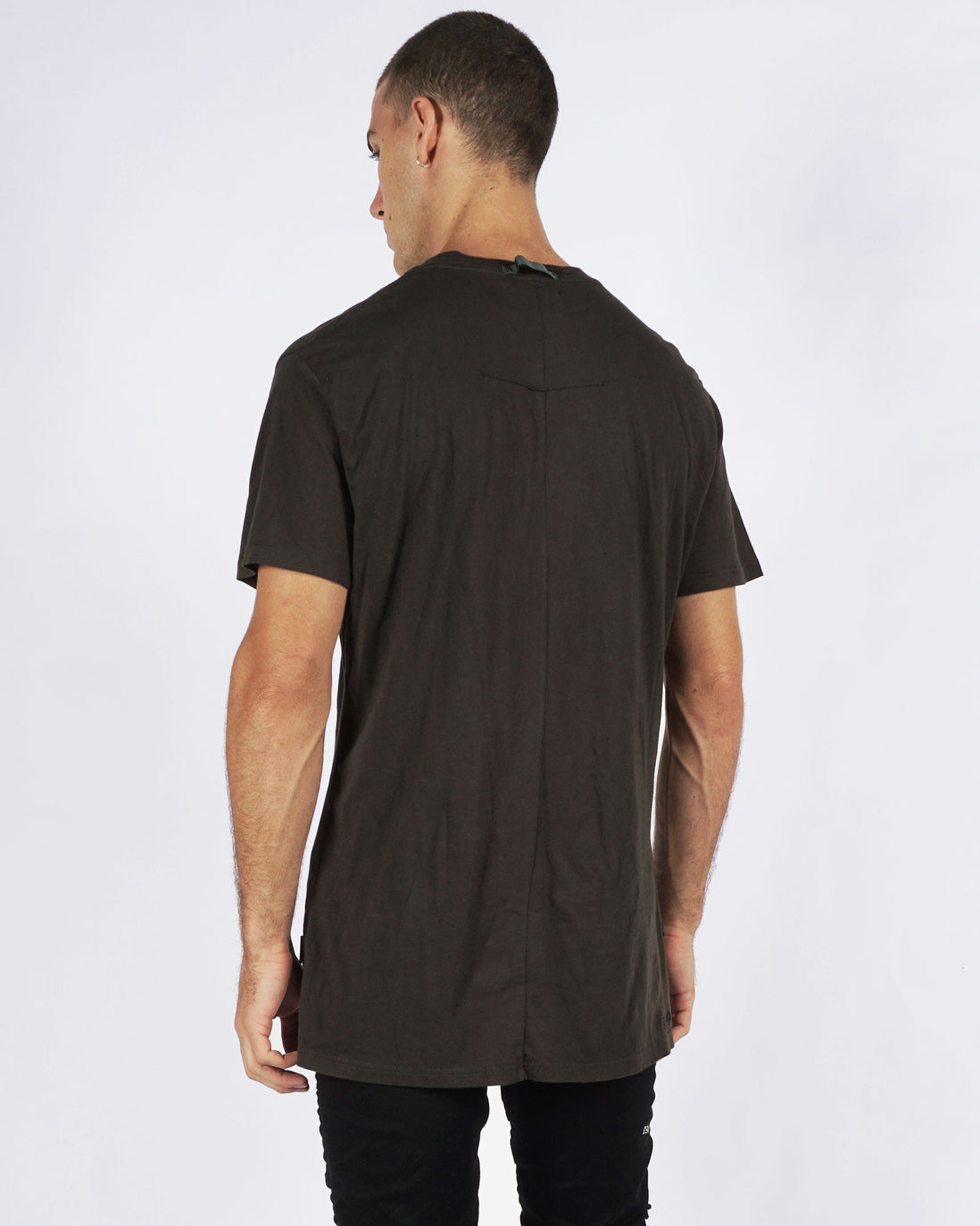 DROPPED TEE - DARK OLIVE
