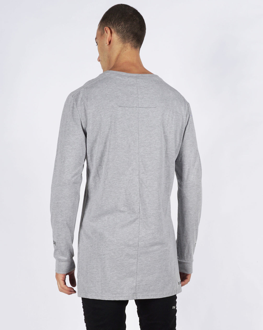 UNKNOWN LONG SLEEVE TEE - LIGHT GREY MARLE