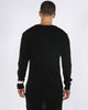 ROSE BOX LOGO LONG SLEEVE TEE -  BLACK/PINK