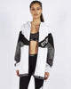 TRI COLOUR RUNNER JACKET - WHITE/BLACK