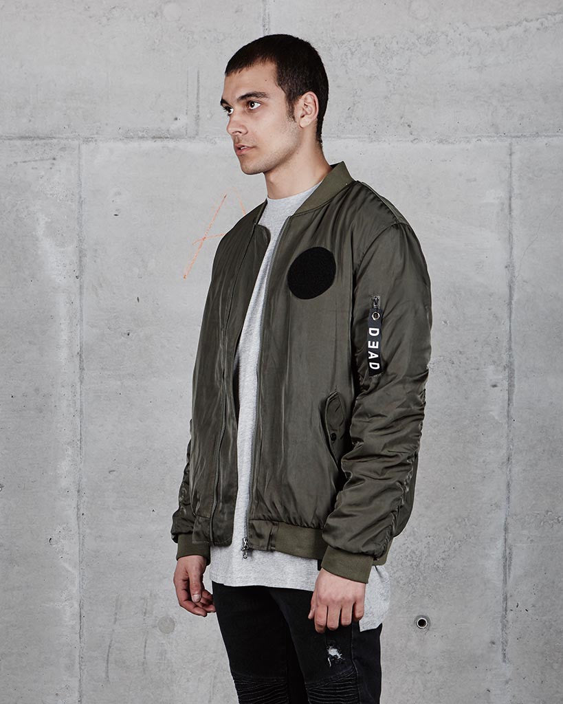 OLIVE MA-1 BOMBER JACKET