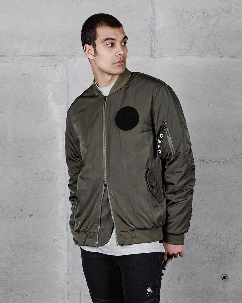 OLIVE MA-1 BOMBER JACKET