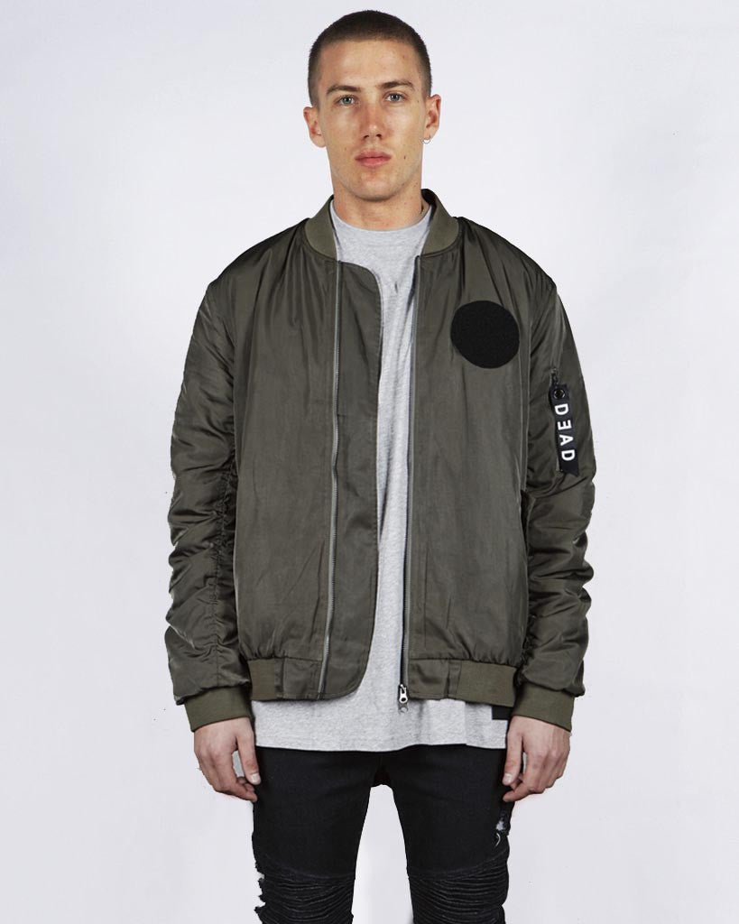 OLIVE MA-1 BOMBER JACKET