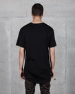 SCOOP STRIPE TEE - BLACK/OLIVE