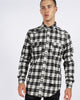 KURT FLANNO SHIRT - BLACK/WHITE