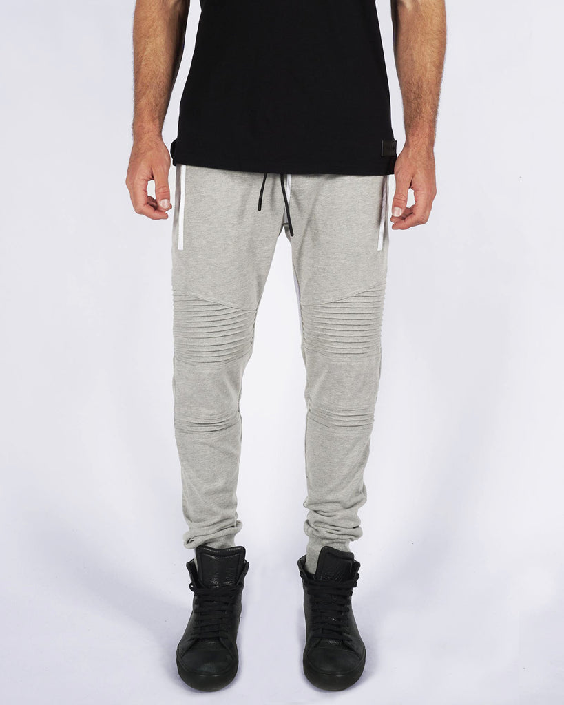 BIKER FLEECE PANT - GREY