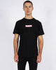 ROSE QUARTZ BOX LOGO TEE - BLACK/PINK