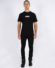 ROSE QUARTZ BOX LOGO TEE - BLACK/PINK