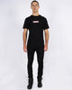 ROSE QUARTZ BOX LOGO TEE - BLACK/PINK