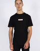 ROSE QUARTZ BOX LOGO TEE - BLACK/PINK