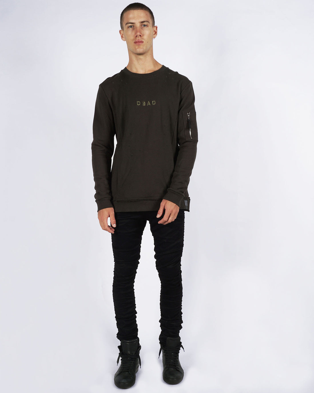 WARFARE SWEATER - OLIVE