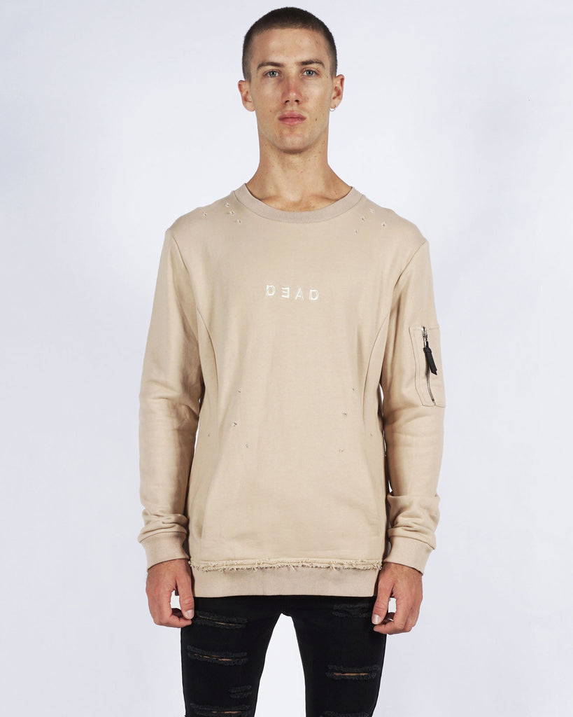 WARFARE SWEATER BEIGE