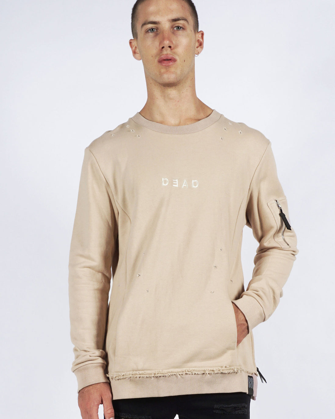WARFARE SWEATER BEIGE