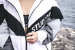 TRI COLOUR RUNNER JACKET - WHITE/BLACK