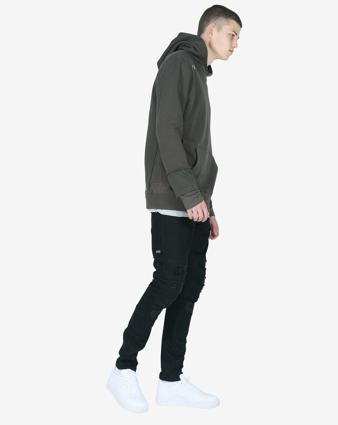 TRIPLE LAYER HOOD - OLIVE