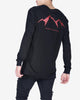 WASTED & DESTROY LS TEE - BLACK