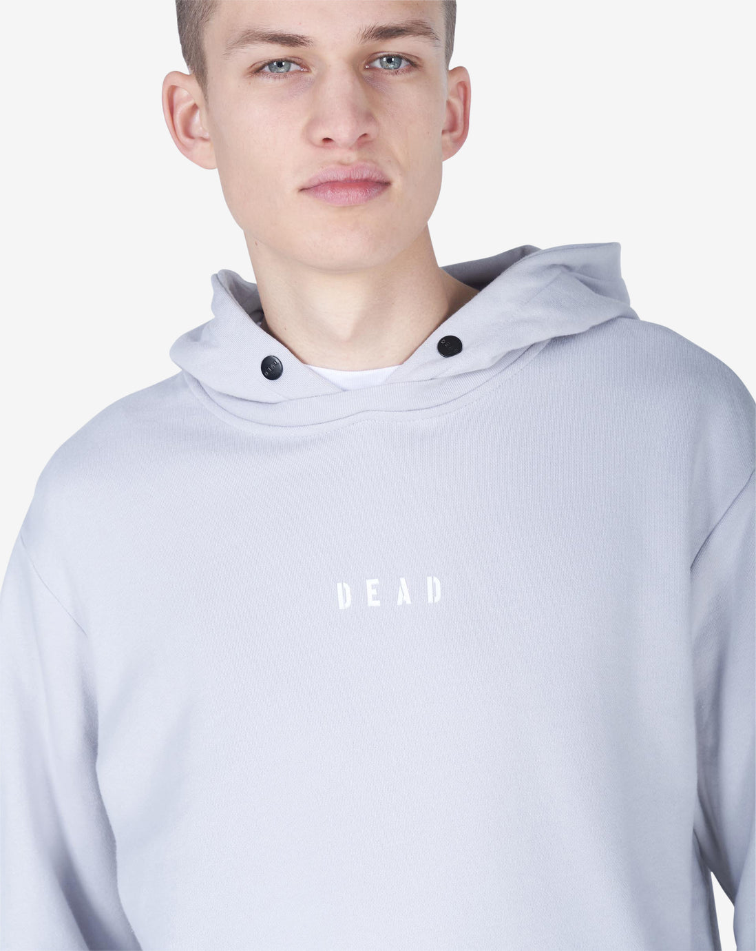 THE END LOOP HOOD - LIGHT GREY
