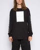 NAVIGATION DROPPED LONG SLEEVE TEE - BLACK