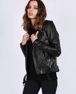 LEATHER BIKER JACKET