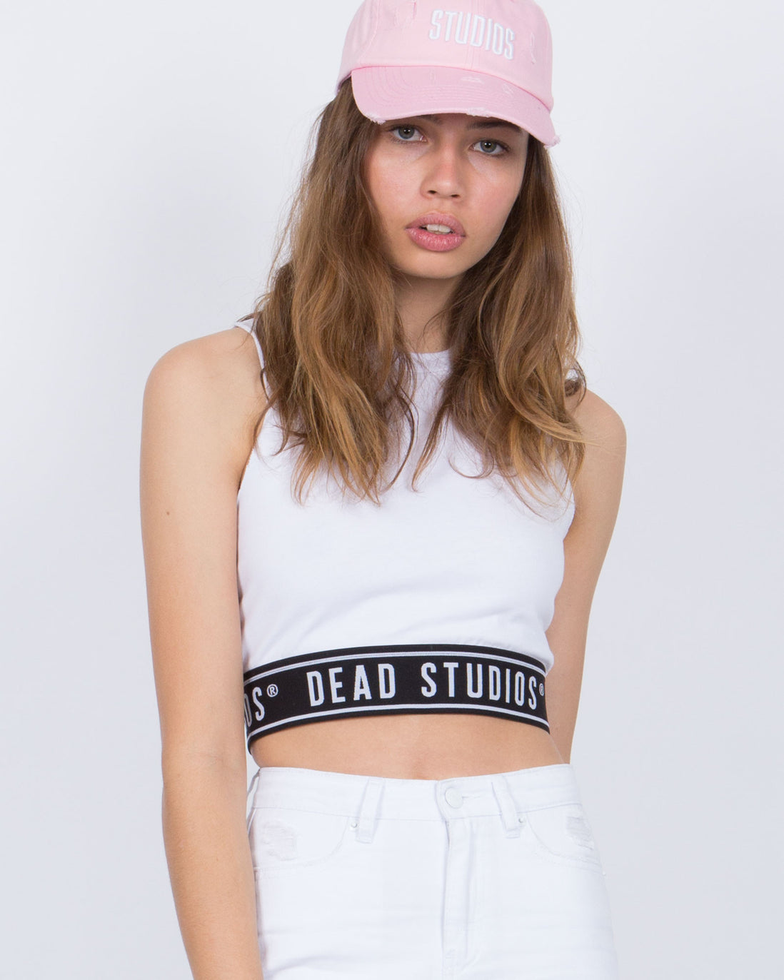 DEAD BAND CROP MUSCLE - WHITE
