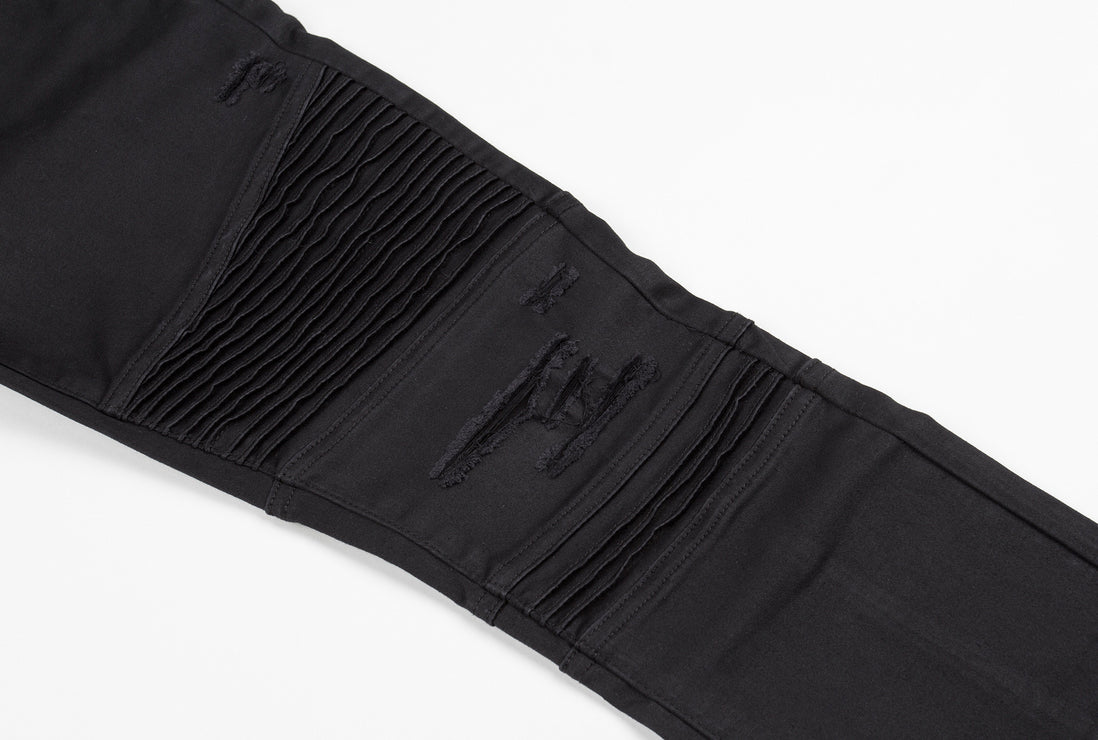 001 Destroy jean Black