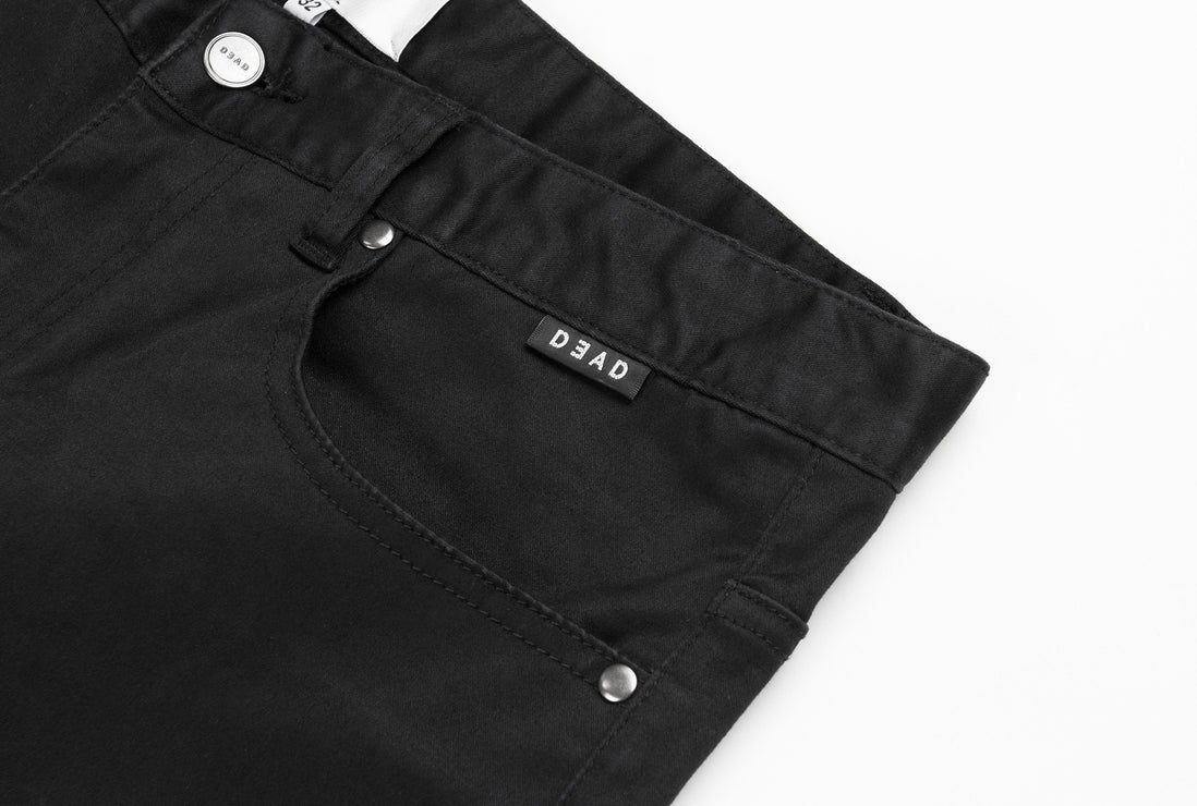 001 Destroy jean Black
