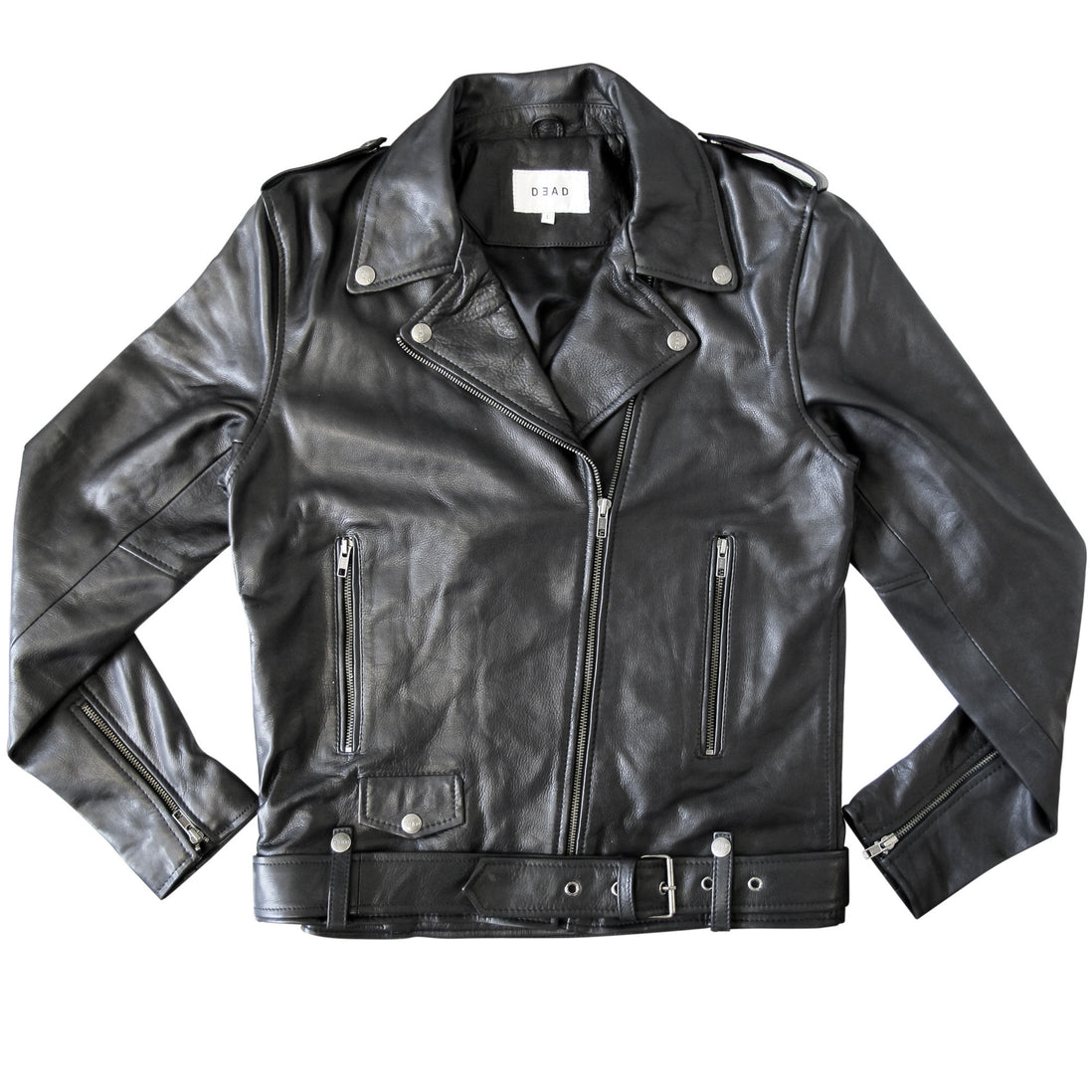 LEATHER BIKER JACKET