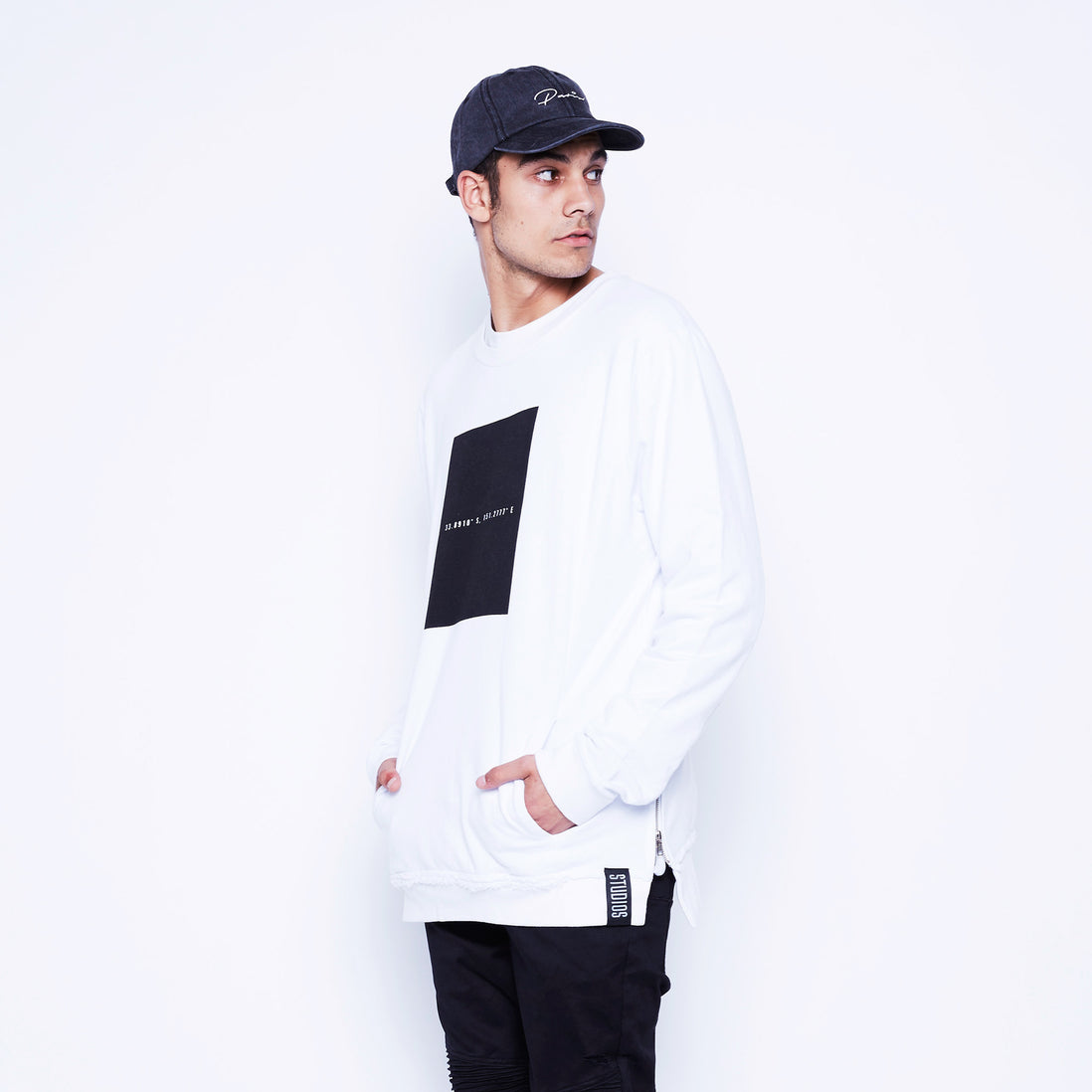 PARIS STRAP BACK - ACID WASH/BLACK