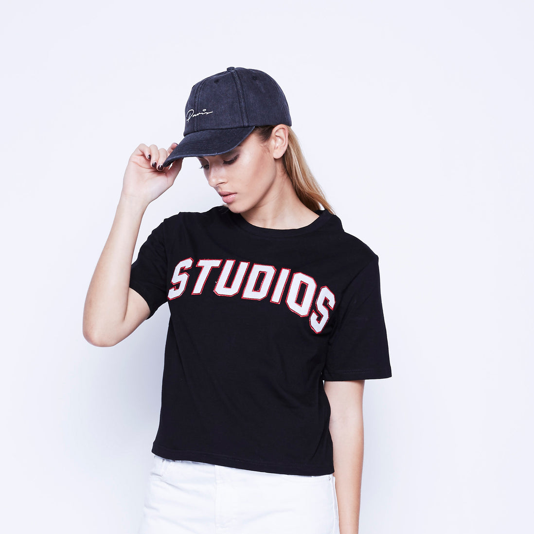 PARIS STRAP BACK - ACID WASH/BLACK
