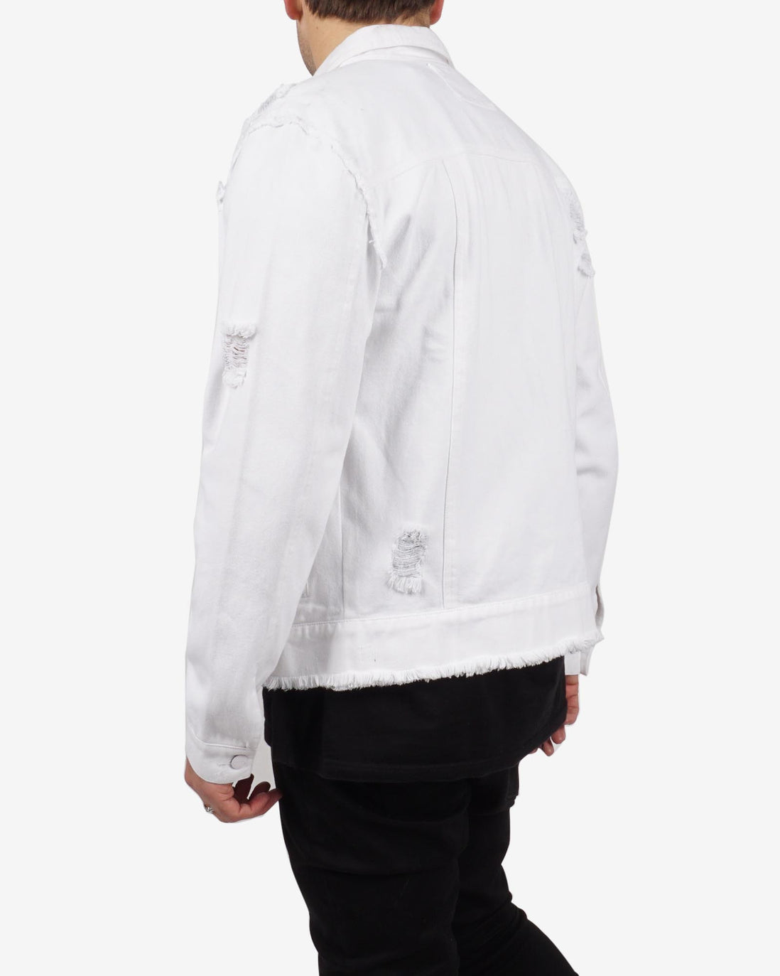 WHITE OUT DENIM JACKET